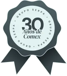 Selo 30 anos grupo Serpa